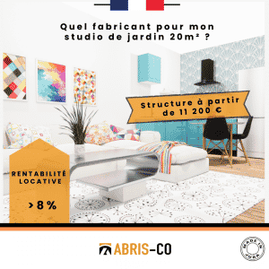 Studio de jardin en ossature bois