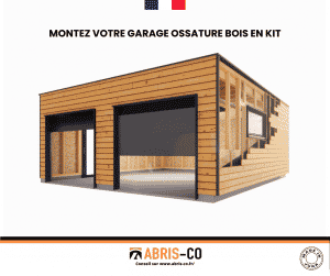 Montez vous-même votre garage ossature bois en kit