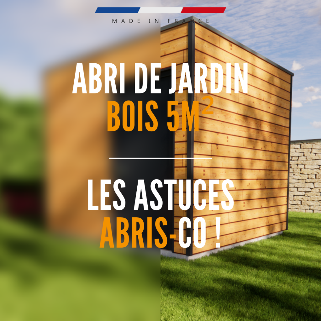 abri de jardin bois 5m²