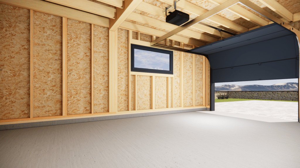 Garage-en-bois-interieur