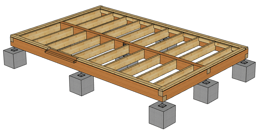 plancher sur pilotis